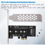 Extensor de Tarjeta de expansi¨®n PCI-E a M.2 Convertidor Adaptador de Tarjeta Vertical PCI-E para Disco Duro NVME M2 NGFF