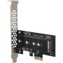 Extensor de Tarjeta de expansi¨®n PCI-E a M.2 Convertidor Adaptador de Tarjeta Vertical PCI-E para Disco Duro NVME M2 NGFF