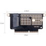 OLVINS Adaptador de Disco Duro NVMe M.2 2230 2242 mSATA SSD para MacBook Pro A1708 actualización de Tarjeta de conversión