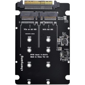 ChenYang Adaptador Convertidor 2 en 1 de SSD M.2 NVME a U.2 SFF-8639 / NGFF SATA (NVME a SATA No Funciona)
