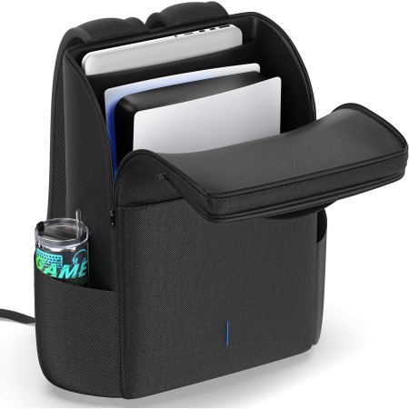 Mochila para Consola PS5/ Slim/ Pro, Bolsa PS5 de Viaje con Protección Total, Funda ps5 Almacenamiento de Gran Capacidad, PS