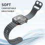 Netolo Correa Deportiva Compatible con Correa Apple Watch Ultra 2 49mm 46mm 44mm 45mm 42mm, Correa de Repuesto en Silicona Suave