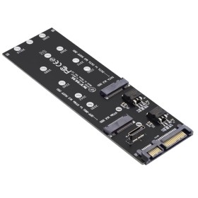 chenyang Adaptador M.2 NGFF SATA y PCIe SSD a Oculink - CY-SF-055 (negro, 10 x 10 x 1 cm, 1.0 unidades)