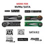 chenyang Adaptador M.2 NGFF SATA y PCIe SSD a Oculink - CY-SF-055 (negro, 10 x 10 x 1 cm, 1.0 unidades)