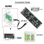 chenyang Adaptador M.2 NGFF SATA y PCIe SSD a Oculink - CY-SF-055 (negro, 10 x 10 x 1 cm, 1.0 unidades)