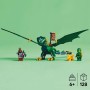 LEGO Ninjago Dragón Verde del Bosque de Lloyd de Juguete para Construir, Juego Ninja con 2 Minifiguras con Catana y Armas,