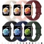 Higgs 6 Piezas Correas Compatible con Correa Apple Watch 40mm 41mm 38mm Mujer Hombre, Pulsera Suave Silicona Deportiva Ajustable