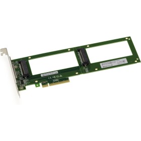KALEA-INFORMATIQUE Tarjeta controladora PCIe x8 PCIe 3.0 para 2 SSD PCIe NVMe U.2 U2 68-Pin SFF-8639. Montaje Directo en Placa