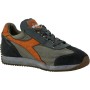 Diadora Heritage Zapatillas de hombre Equipe H Dirty Stone Wash Evo 174736 gris azul de lona y piel de ante color azul niebla