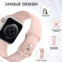 Higgs 6 Piezas Correas Compatible con Correa Apple Watch 40mm 41mm 38mm Mujer Hombre, Pulsera Suave Silicona Deportiva Ajustable