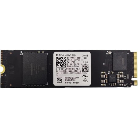 Wstrn Dgitl WD SSD 256GB M.2 2280 Gen4 x4 PCIe NVMe Unidad de estado sólido interno