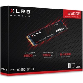 PNY XLR8 CS3030 Unidad de Estado sólido M.2 250 GB PCI Express 3D TLC NVMe - Disco Duro sólido (250 GB, M.2, 3500 MB/s)