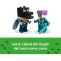 LEGO Minecraft El Dragón Ender y el Barco del End de Juguete de Construcción, Juego de Aventuras con Armas, Regalo Gamer para