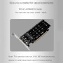 Swiixxer Tarjeta NVME de 4 Discos de Doble Cara PCIeX16 una M.2 M-Key NVMEx4SSD 2U Servidor Array Adaptador de ExpansióN Tarjeta