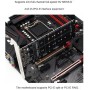 Swiixxer Tarjeta NVME de 4 Discos de Doble Cara PCIeX16 una M.2 M-Key NVMEx4SSD 2U Servidor Array Adaptador de ExpansióN Tarjeta