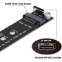 xiwai Oculink SFF-8612 SFF-8611 a M.2 Kit NGFF M-Key a NVME PCIe SSD 2280 22110mm Adaptador para placa base