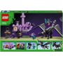 LEGO Minecraft El Dragón Ender y el Barco del End de Juguete de Construcción, Juego de Aventuras con Armas, Regalo Gamer para