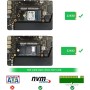 eMagTech Tarjeta adaptadora M.2 NVME SSD Convert compatible con MacBook Pro de 13 pulgadas A1708 2016-2017, versión sin barra
