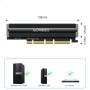 GLOTRENDS PA16 22110/2280 Adaptador M.2 NVMe a PCIe 4.0 X4 con disipador de aluminio de cubierta completa, instalación en