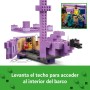 LEGO Minecraft El Dragón Ender y el Barco del End de Juguete de Construcción, Juego de Aventuras con Armas, Regalo Gamer para