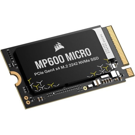 Corsair MP600 Micro 1TB M.2 NVMe PCIe x4 Gen4 2 SSD – M.2 2242 – hasta 5.100MB/seg Lectura Secuencial – NAND 3D TLC Alta