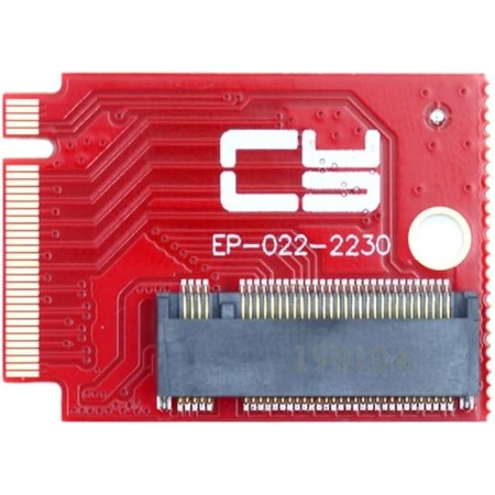cablecc NGFF NVME M-Key 22x42mm a 22x80mm Adaptador SSD de extensión Macho a Hembra Compatible con Legion Go Game Boy
