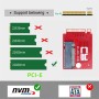 cablecc NGFF NVME M-Key 22x42mm a 22x80mm Adaptador SSD de extensión Macho a Hembra Compatible con Legion Go Game Boy