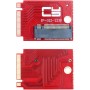 cablecc NGFF NVME M-Key 22x42mm a 22x80mm Adaptador SSD de extensión Macho a Hembra Compatible con Legion Go Game Boy