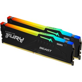Kingston FURY Beast Negro RGB EXPO 16GB 6000MT/s DDR5 CL30 DIMM Memoria gamer para Ordenadores de sobremesa Kit de 2 -