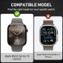 Suoman 3 Piezas Funda para Apple Watch Ultra/Ultra 2 49mm Protector Pantalla Cristal Templado Incorporado HD Protección Completa