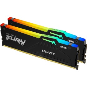 Kingston FURY Beast Negro RGB EXPO 16GB 6000MT/s DDR5 CL30 DIMM Memoria gamer para Ordenadores de sobremesa Kit de 2 -