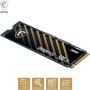 MSI Spatium M450 SSD 500GB PCIe 4.0 NVMe M.2 Unidad de Estado sólido Interna, 3600MB/s de Lectura y 2300MB/s de Escritura, 3D