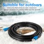 MutecPower cables CAT6 impermeables para exteriores de 50 m - CCA - Cable de red ethernet para soterramiento directo - 250 MHz -