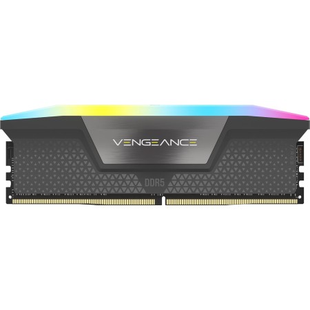 CORSAIR VENGEANCE RGB DDR5 32GB (2x16GB) DDR5 6000MHz CL30 AMD EXPO Intel XMP iCUE Memoria de Ordenador Compatible - Gris