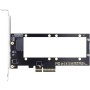 xiwai PCI-E 4.0 4X Convertidor de host a EDSFF GEN-Z NVMe Ruler 1U E1.S 9.5mm 15mm 25mm Grosor SSD corto con disipador de calor