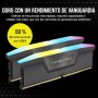 CORSAIR VENGEANCE RGB DDR5 32GB (2x16GB) DDR5 6000MHz CL30 AMD EXPO Intel XMP iCUE Memoria de Ordenador Compatible - Gris