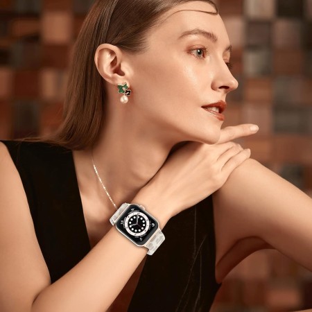 Delidigi 4 Piezas Trenzada Correas Compatibles con Apple Watch 40mm 44mm 46mm 42mm 45mm 41mm 38mm 49mm, Correa de Reemplazo
