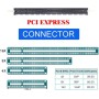 xiwai PCI-E 4.0 4X Convertidor de host a EDSFF GEN-Z NVMe Ruler 1U E1.S 9.5mm 15mm 25mm Grosor SSD corto con disipador de calor