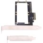 xiwai PCI-E 4.0 4X Convertidor de host a EDSFF GEN-Z NVMe Ruler 1U E1.S 9.5mm 15mm 25mm Grosor SSD corto con disipador de calor