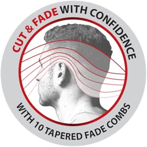 10 x Specially Designed Fade Combs (Grade 0 – Grade 5)
