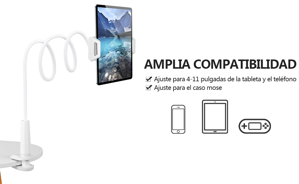 Soporte para Teléfono Móvil Multiángulo Flexible Soporte Móvil para iPad iPhone