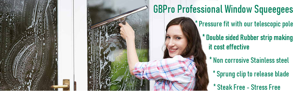 GBPro escobilla de goma, equipo de limpieza de ventanas, limpiador de ventanas