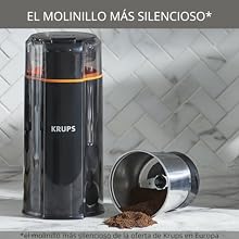 Un molinillo silencioso que muele sin hacer ruido.
