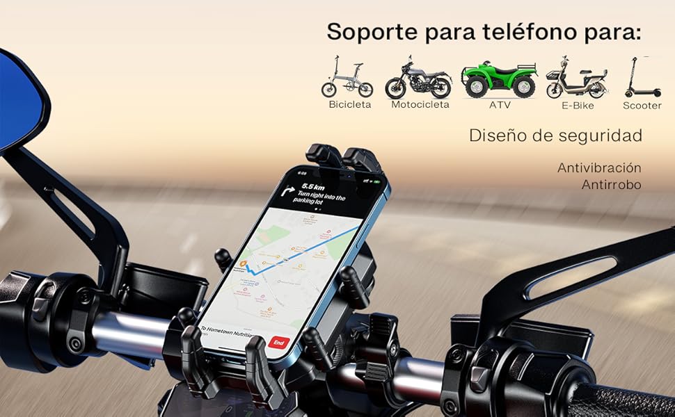 soporte movil moto