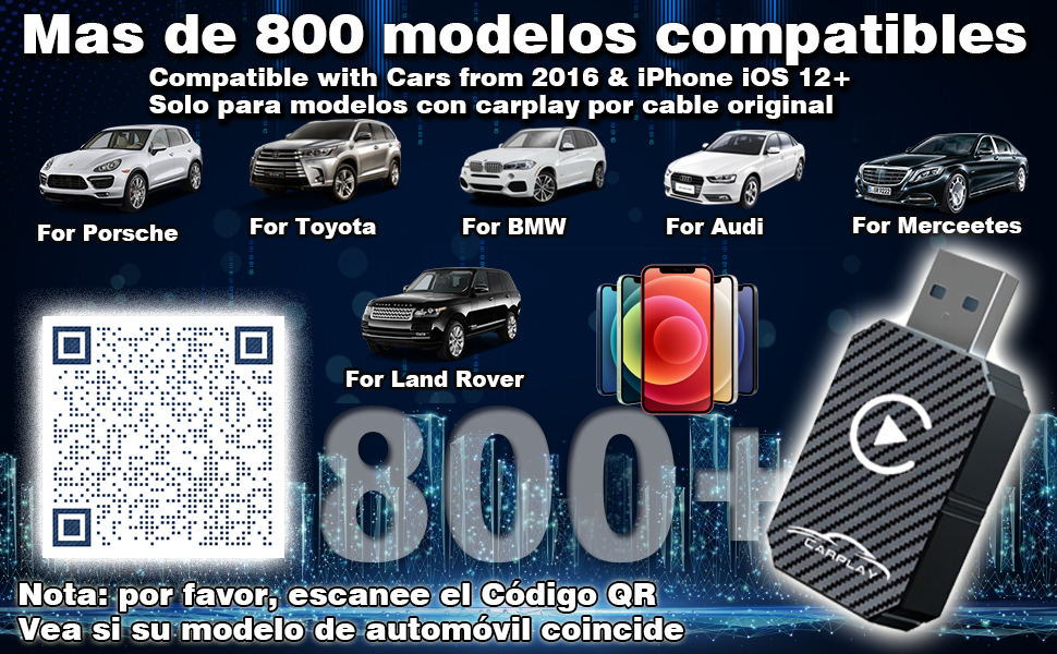 Adaptador Carplay Inalámbrico
