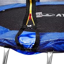 cierre seguridad trampolín cama elástica juego saltar brincar