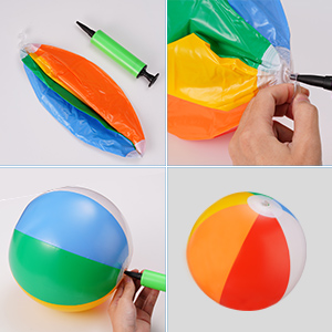 22cm Bunt Wasserball Aufblasbar