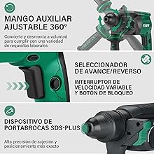 Taladro Percutor con cable SDS Plus 950W STANEW