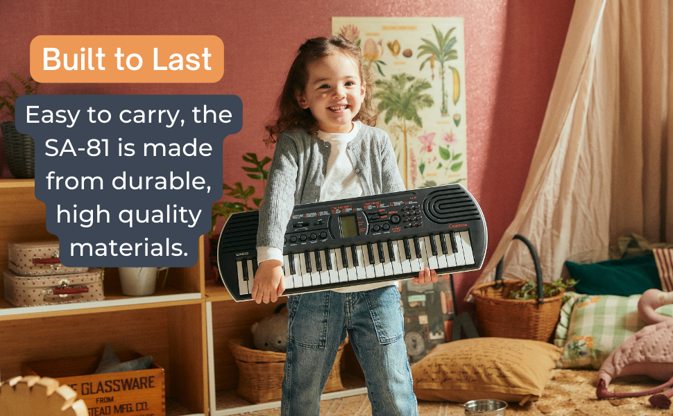 Teclado portátil duradero de alta calidad para niños pequeños