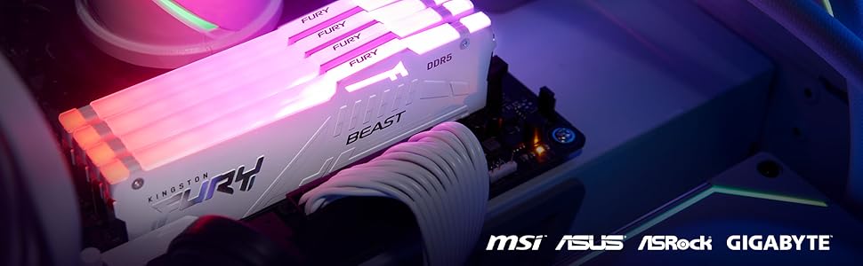FURY Beast DDR5 RGB white
